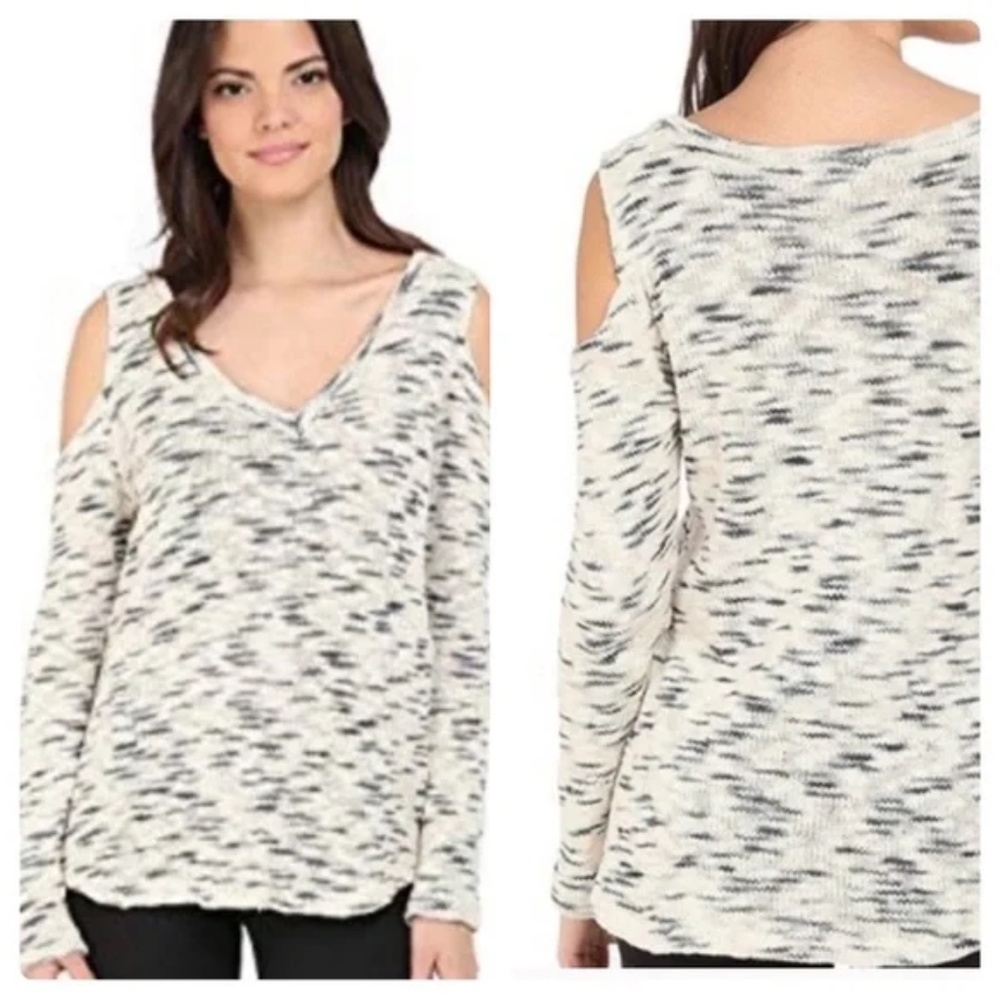 LNA Del Amor Cold Shoulder Sweater
